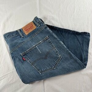 Levi's 569 Men's Size 40 Blue Bermuda Loose Straight Fit Denim Shorts